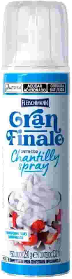 Creme Chantilly Fleischmann Gran Finale Frasco 250g Spray