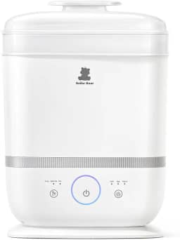 Snow Bear Esterilizador e secador de mamadeiras com tela sensível ao toque, esterilizador de mamadeira 6 em 1 para mamadeiras, chupeta, parte da bomba de leite, 13 mamadeiras, capacidade extra grande