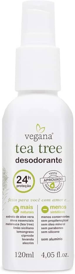 Vegana Desodorante Corporal Tea Tree 120ml, VEGANA