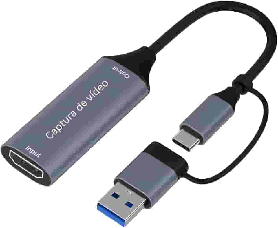 Adaptador Captura Vídeo Hdmi P/usb-c Monitor Dvr
