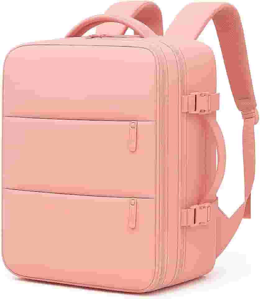 Mochila de viagem grande para mulheres e homens, mochila de mão, mochila de caminhada, Compartimento para Notebook, Sapatos e Entrada USB, para viagens, Cinza, 25L, Mochilas de viagem