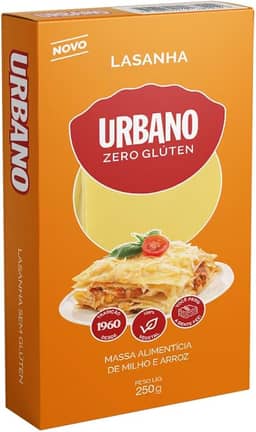 Urbano, Massa para Lasanha, Zero Glúten - 250g