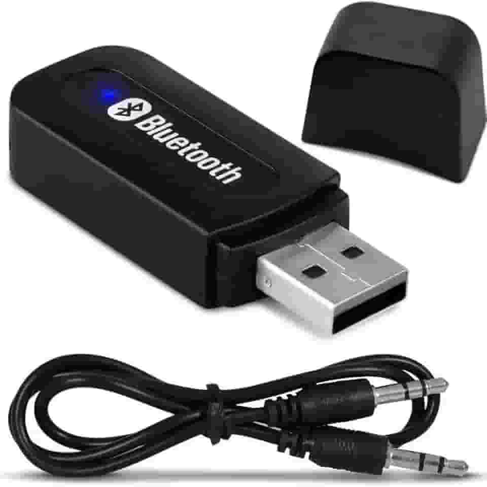Receptor Adaptador De Sinal Bluetooth Usb P2 Som Automotivo