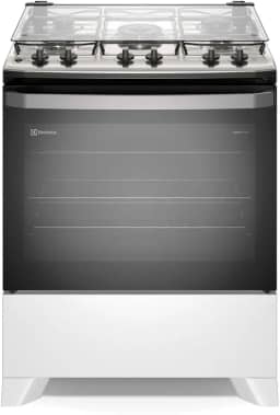 Fogão Electrolux 5 bocas Efficient com PerfectCook Branco FE5IB
