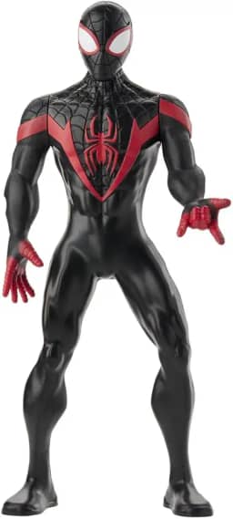Marvel, Action Figure, Miles Morales, Homem-Aranha, Mighty Hero Series - Brinquedo de Herói com 24 cm, Articulado - A partir de 4 Anos