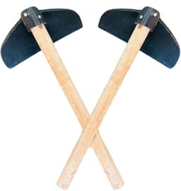 Kit 2 Enxadas Emborrachada cabo 50cm para Transporte de Produto Químico