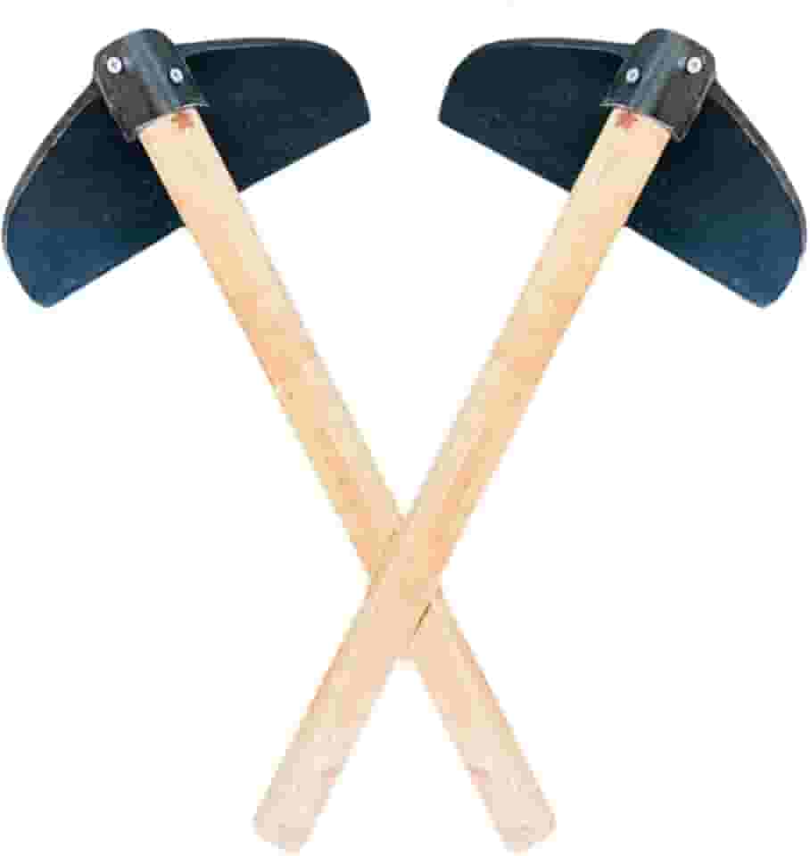 Kit 2 Enxadas Emborrachada cabo 50cm para Transporte de Produto Químico