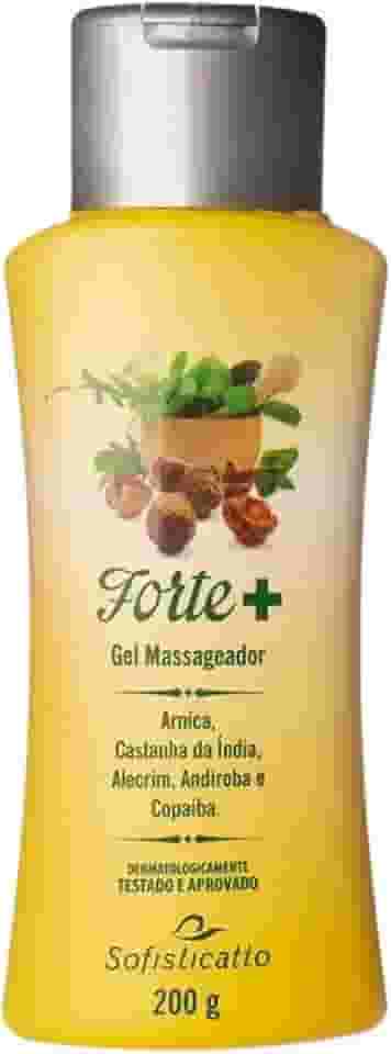 Sofisticatto Gel Massageador Extra Forte + Arnica, Castanha da Índia, Alecrim, Andiroba e Copaíba 200g para Dores Musculares e Fisioterapia