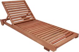 Espreguiçadeira Chaise Longue Roma Madeira Maciça