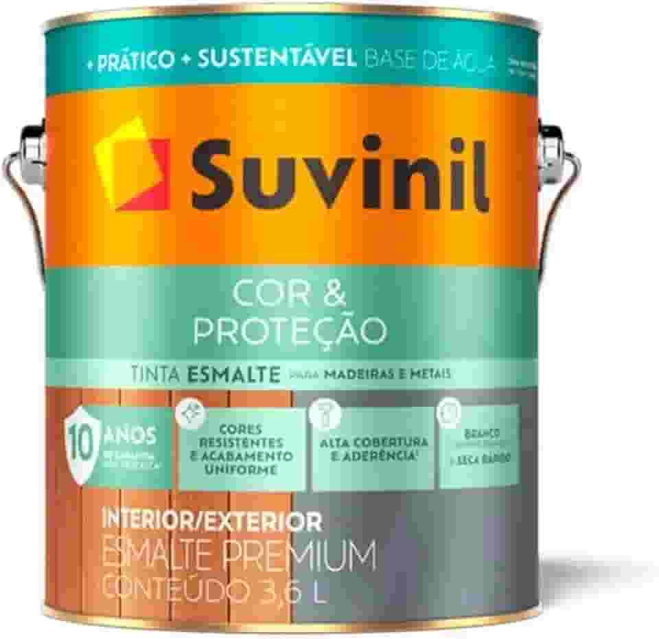 Tinta Suvinil Tintas para madeiras e metais esmalte brilhante seca rapido 3.6L - Branco - 53698421