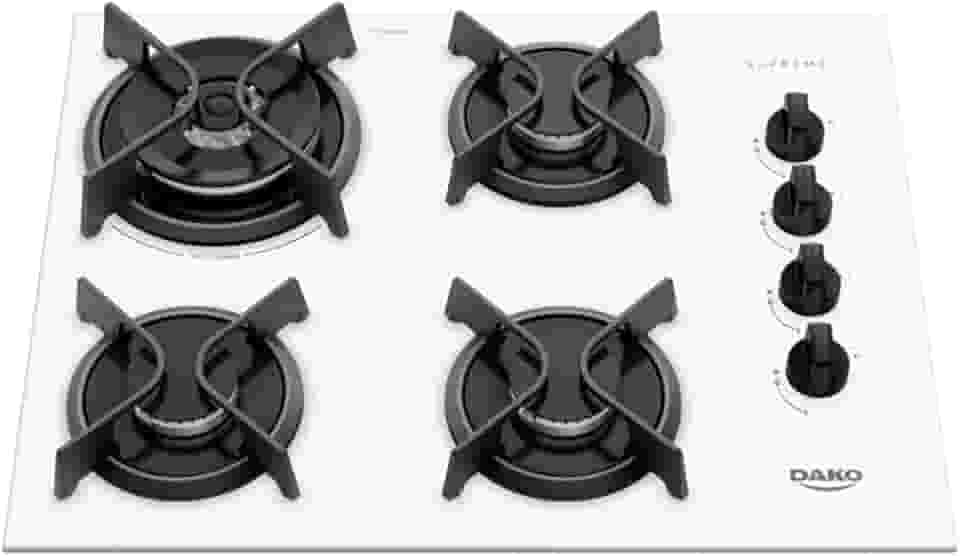 Cooktop Supreme Dako a Gás Branco 4 Bocas Bivolt