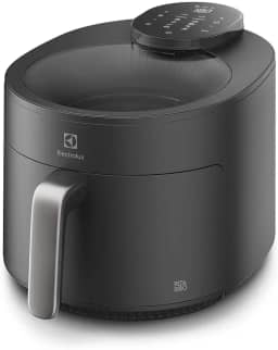 Fritadeira Elétrica sem oleo com visor 360 Air fryer 5.1L digital potência 1500W Electrolux EAF170 Cinza 127v