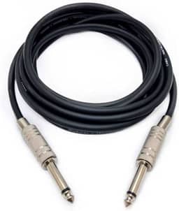 Cabo Para Microfone Guitarra Violão Flexível P10 Stereo Para P10 Stereo Resistente a Dobras 5 Metros Mono Linha PREMIUM ONYK