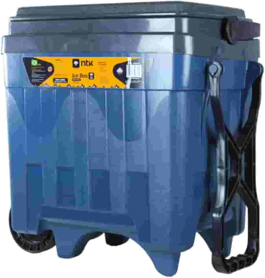 NTK, Caixa Térmica Ice Box Cooler de 34 Litros Com Rodas Capacidade de 46 Latas