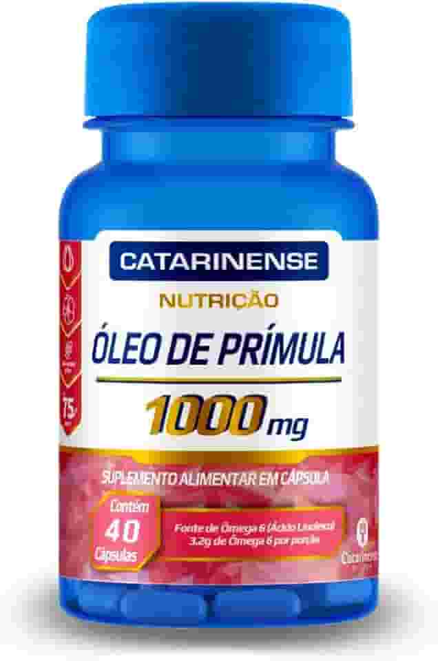 Óleo de Prímula 1000mg Catarinense 40 Cápsulas