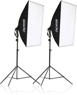Kit Youtuber 2 Softbox 50 X 70 E27 Luz + 2 Tripés 2m