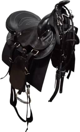Sela Americana Tradicional para montaria completa para cavalgada passeio montada 16 polegadas