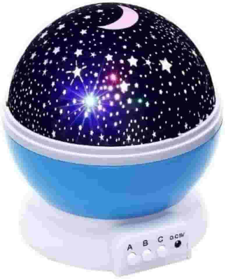 Projetor de luz noturna estrela, luzes de bebê LED, 8 luzes que mudam de cor com cabo USB, projetor de estrelas rotativas 360 graus Decoração de quarto de bebê e crianças Ambiente Relaxante (Azul)