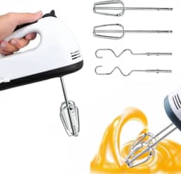 Mini Batedeira Portátil Elétrica de Mão 260W 7 Velocidades Prática e Compacta 220V