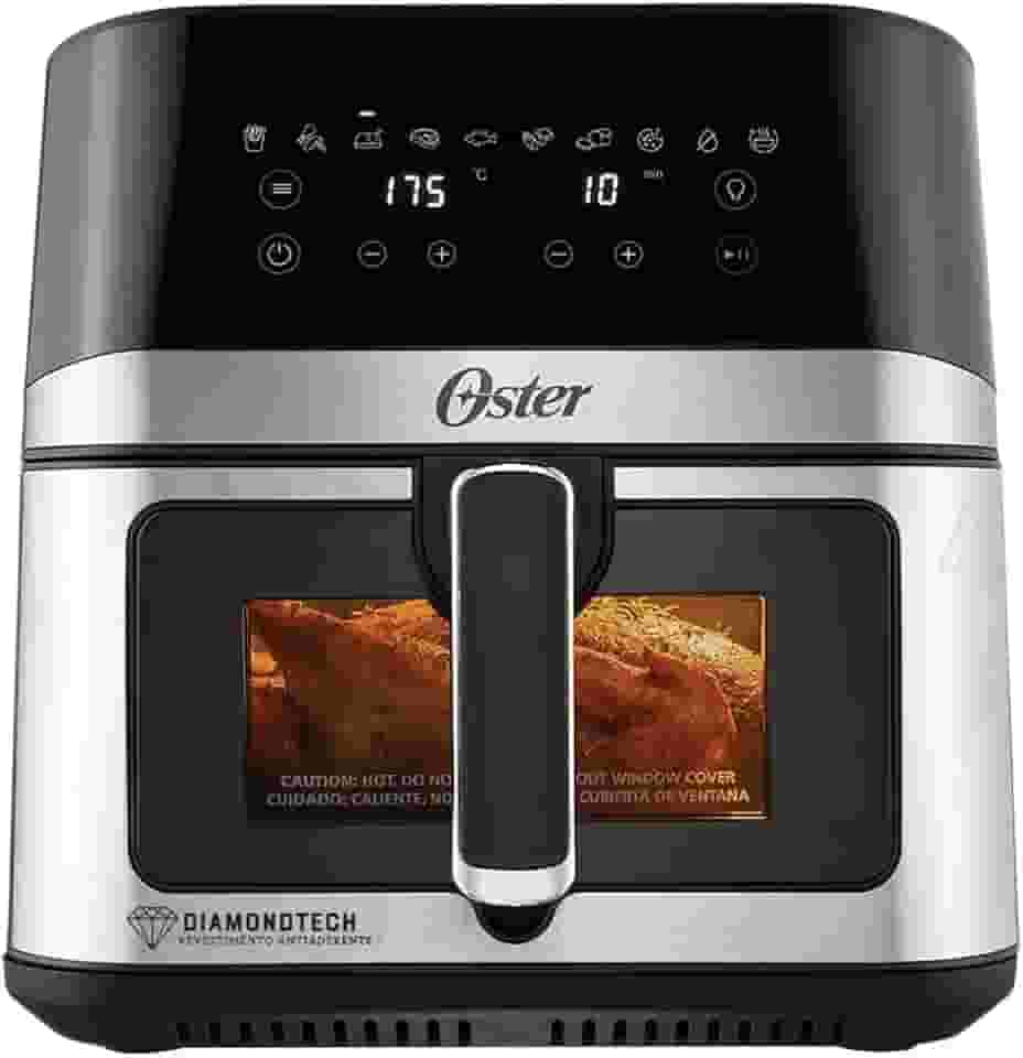 Fritadeira Inox DiamondTech Oster 7,5L com Visor Transparente - 220V