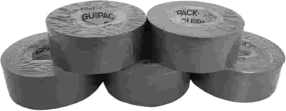 Fita Adesiva Isolante MegaTape 45mm - 5 m/25 metros - Fitas Reforçada Profissional Multiuso para Reparos Domésticos e Industriais Fixação Forte, Vedação Elétrica, Impermeável Prata Resistente (25 M)