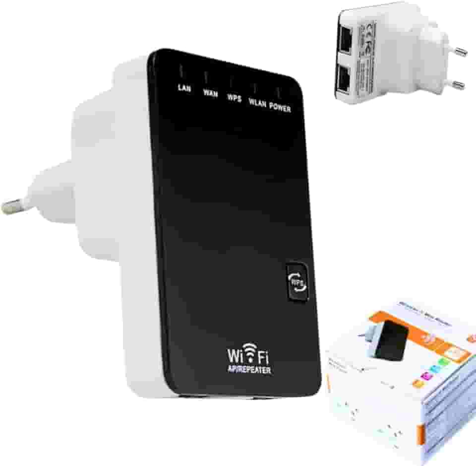 Repetidor de Sinal Wifi Roteador 300Mbps Sem Fio Turbo Amplificador Sinal de Internet 2.4GHz