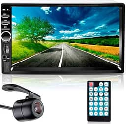 Central Multimidia Mp5 7" Bluetooth USB SD e Espelhamento Android + Câmera de Ré