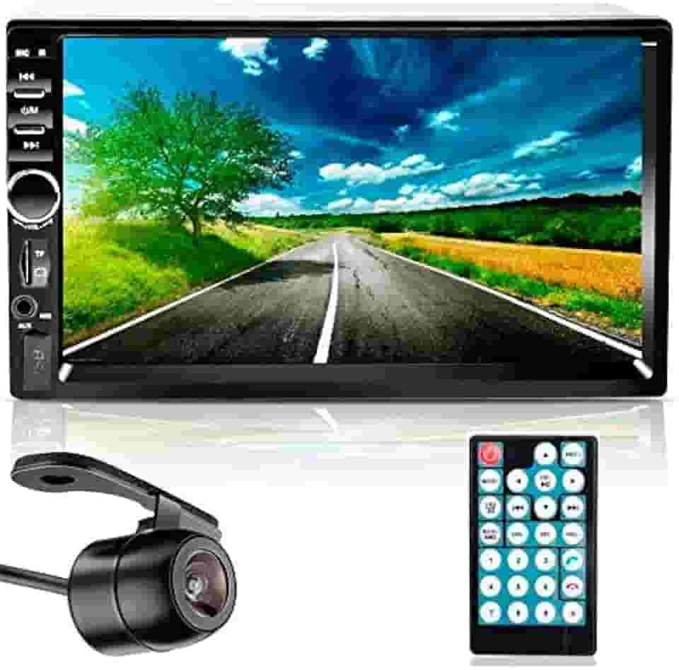 Central Multimidia Mp5 7" Bluetooth USB SD e Espelhamento Android + Câmera de Ré