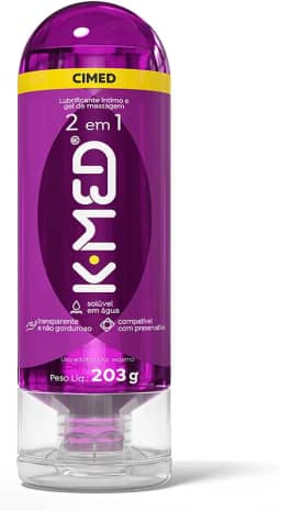 KMED Lubrificante Íntimo e Gel de Massagem - 200Ml