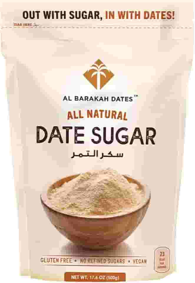 Açúcar de Tâmara Al Barakah 500g, Adoçante Natural Vegano, Sem Glúten
