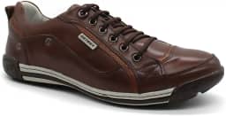 Sapatênis Masculino Couro Legítimo Venice Palmilha de Gel Conforto 5805