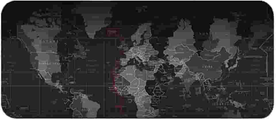 80 x 30cm Tapete De Mouse Grande Antiderrapante De Mapa Do Mundo Espesso 90x40cm (30 * 80CM)