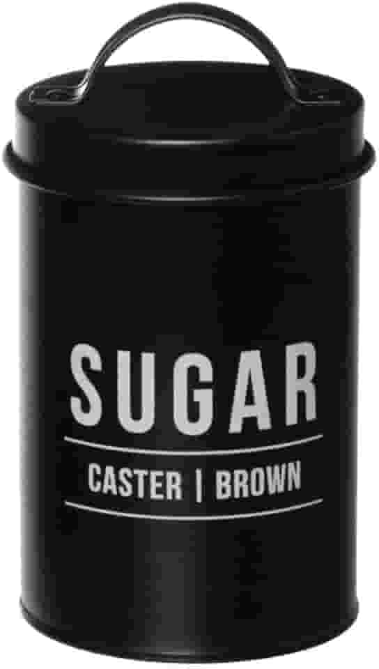 Pote para Açúcar Manhattan em Aço Galvanizado Preto 900ml POTE177PT - Hauskraft