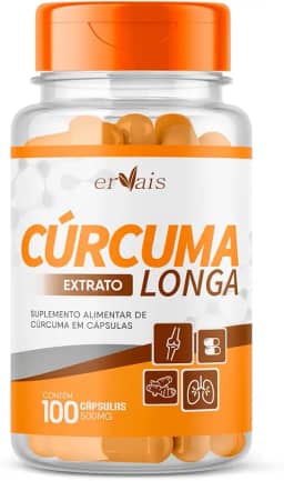 Curcuma Extrato Curcumina 100% Pura - 100 cápsulas 500mg (95% Curcuminoides) Premium