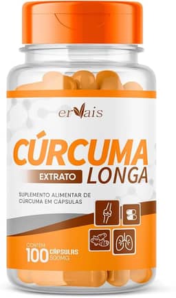 Curcuma Extrato Curcumina 100% Pura - 100 cápsulas 500mg (95% Curcuminoides) Premium