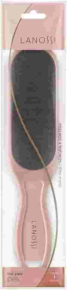 Lixa para Pé Dupla Face, Cor Rosa, Lanossi Beauty & Care.