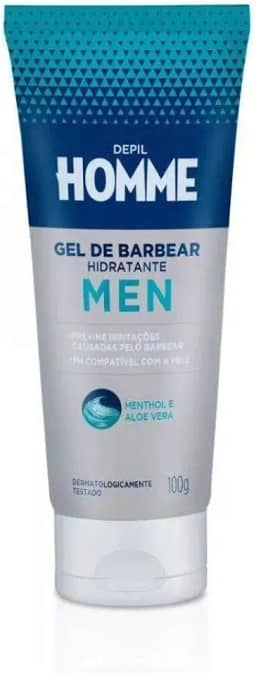 Gel de Barbear Hidratante Depil Homme Masculino DEO 100g