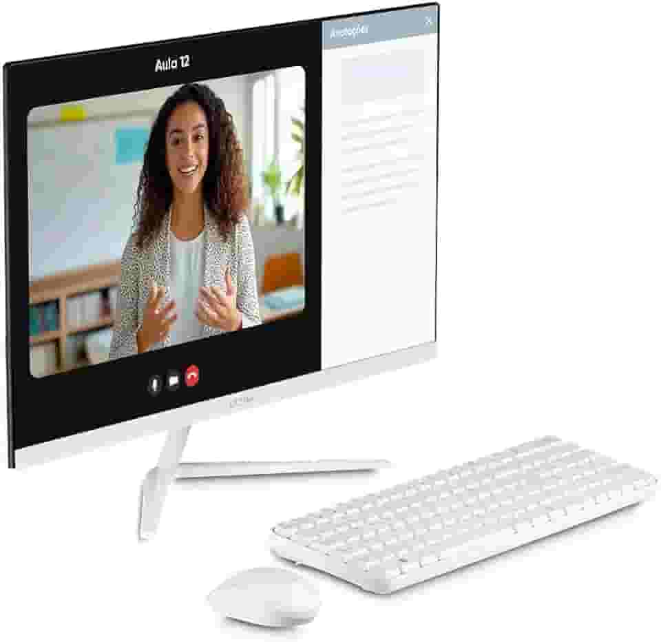 All in One, Windows 11 Home, Intel Celeron 4GB 120GB SSD, Tela 23,8''FHD + Microsoft 365 Personal + 1TB na Nuvem Branco Ultra - UB981EX