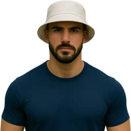 Chapéu Bucket Hat Unissex Liso Preto Estilo Moderno