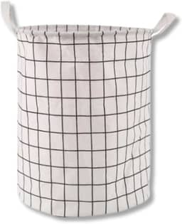 Cesto Dobrável Multiuso 40x35cm em Poliéster Resistente – Organizador de Roupa Suja, Brinquedos e Lavanderia