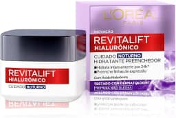 Creme Facial Anti-idade L'Oréal Paris Revitalift Hialurônico Noturno, 49g
