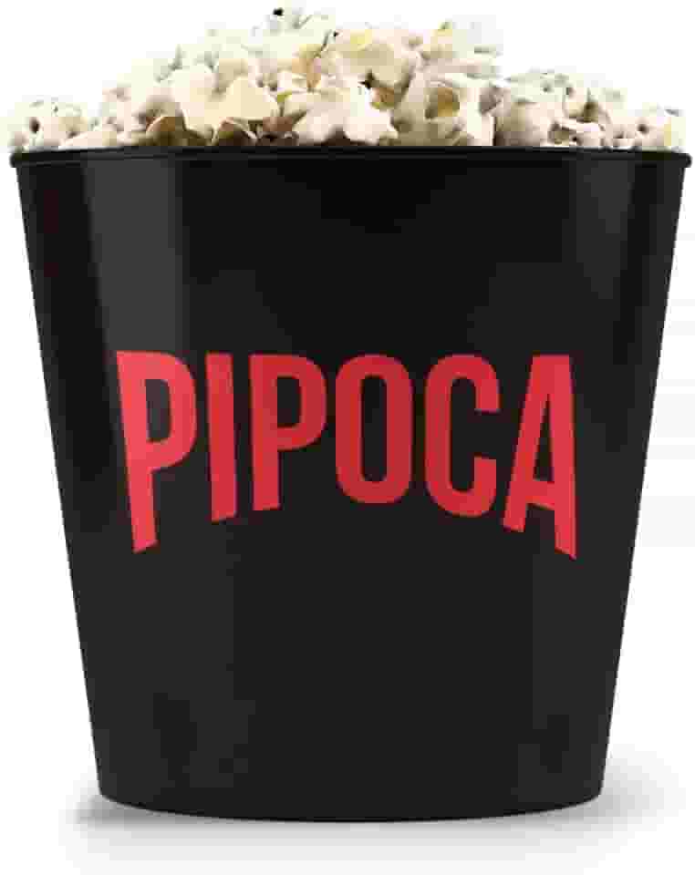 Balde De Pipoca 3,5 Litros - Hora da Maratona - Preto