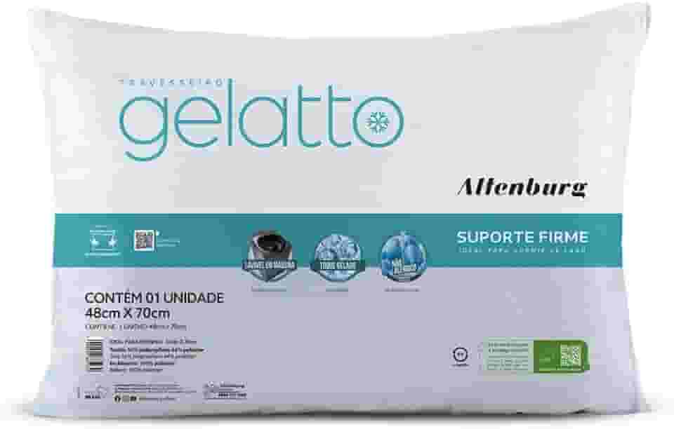 Travesseiro Gelatto - 48cm x 70cm - Turquesa - Altenburg