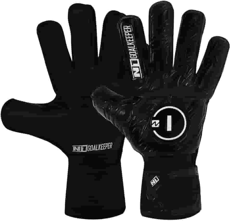 Luva de Goleiro Campo e Society Semi Profissional N1 Starter Cor:Black, Tamanho:8
