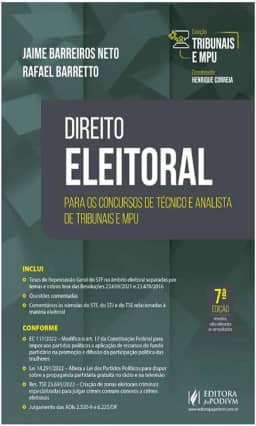 Tribunais e MPU - Direito Eleitoral - Para Técnico e Analista dos TREs e TSE (2023)