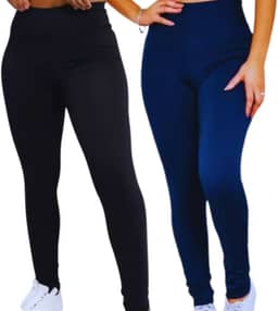 Kit 2 Calças Suplex Legging Academia Esportes Caminhada