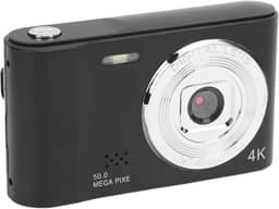 Câmera Digital 4K 50MP com Zoom 8× tela de 2,3'', Filmadora HD para Vídeo, Vlog e Fotografia | Autofoco, Tela LCD Flip, Sensor CMOS Compacta