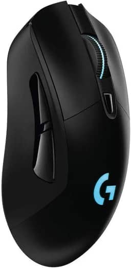 Mouse Gamer Sem Fio Logitech G703 LIGHTSPEED com RGB LIGHTSYNC, 6 Botões Programáveis, Sensor HERO 25K e Bateria Recarregável - Compatível com POWERPLAY