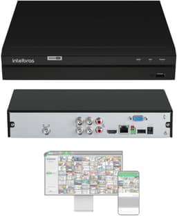 DVR GRAVADOR DIGITAL DE VIDEO 4 CANAIS MHDX 1304 INTELBRAS