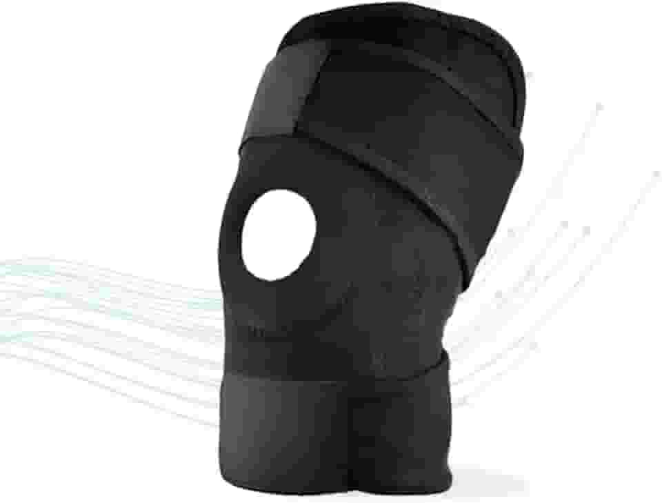 Joelheira Ortopédica de Compressão Patelar Ajustável Bilateral Preta Tensor Joelho para Lesões Imobilizador de Joelho Esportivo Joelheira de Compressão Ortopédica